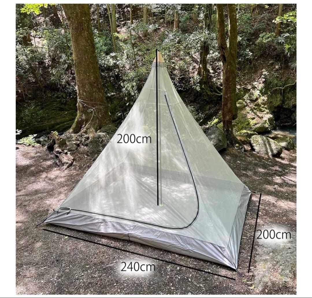 新品‼️KURONOS✨ソロテント 黒 ワンポールパップテント 1GOU