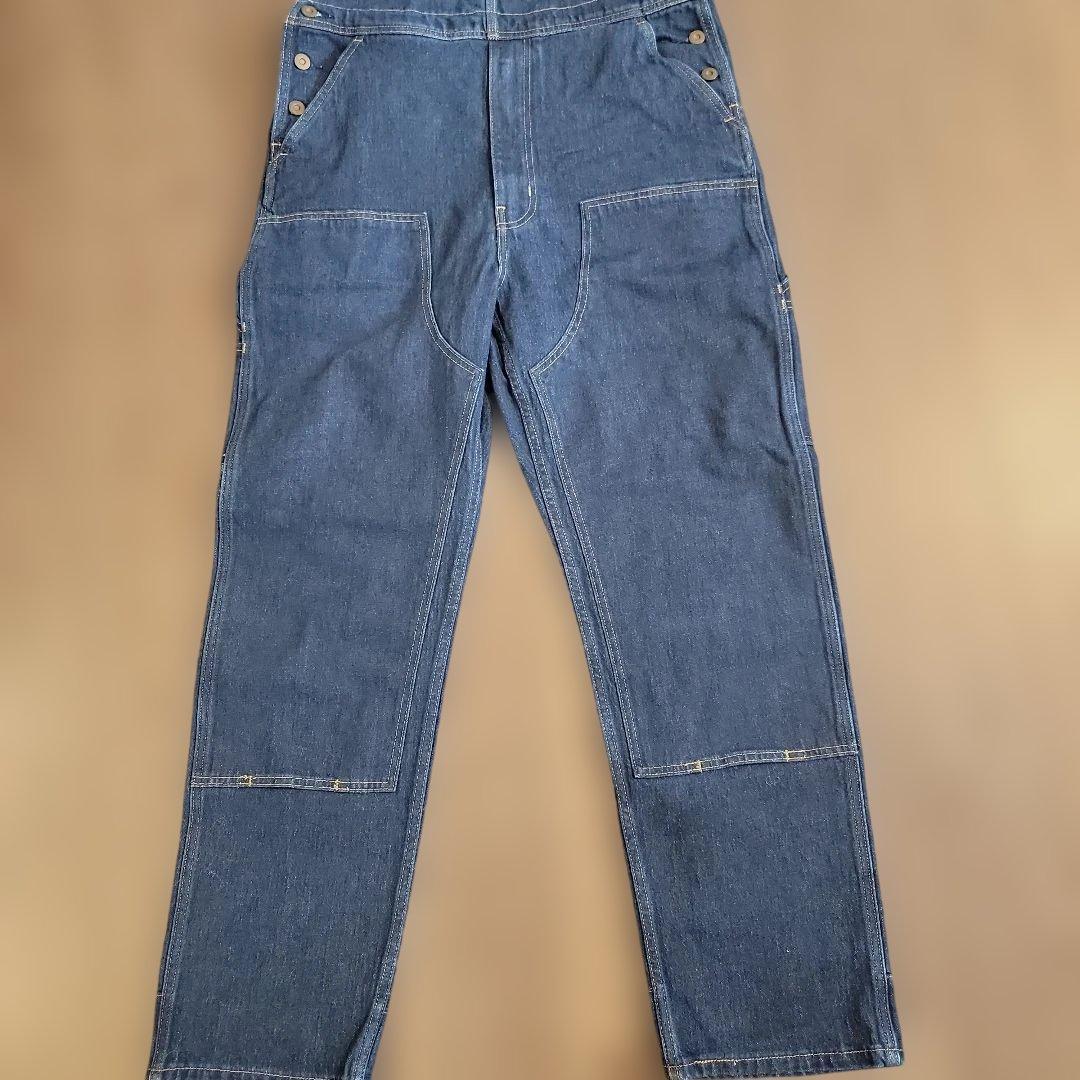 Levi's　ダブルニーオーバーオール　ブルー　32×32