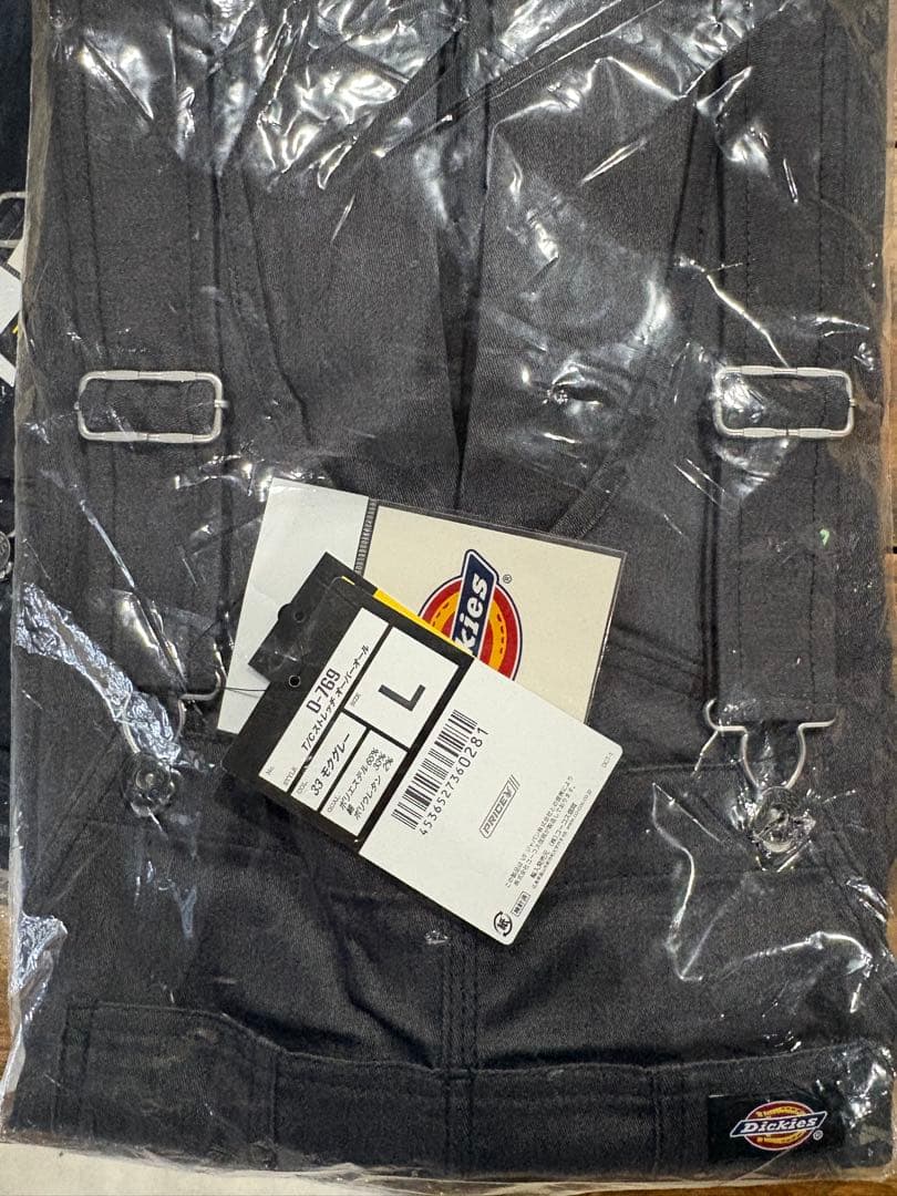 ディッキーズ　オーバーオール L