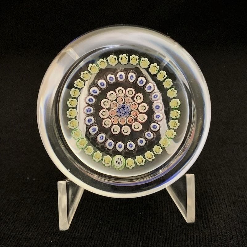 1989 バカラ クリスタル ペーパーウェイト 千の花 ミルフィオリ