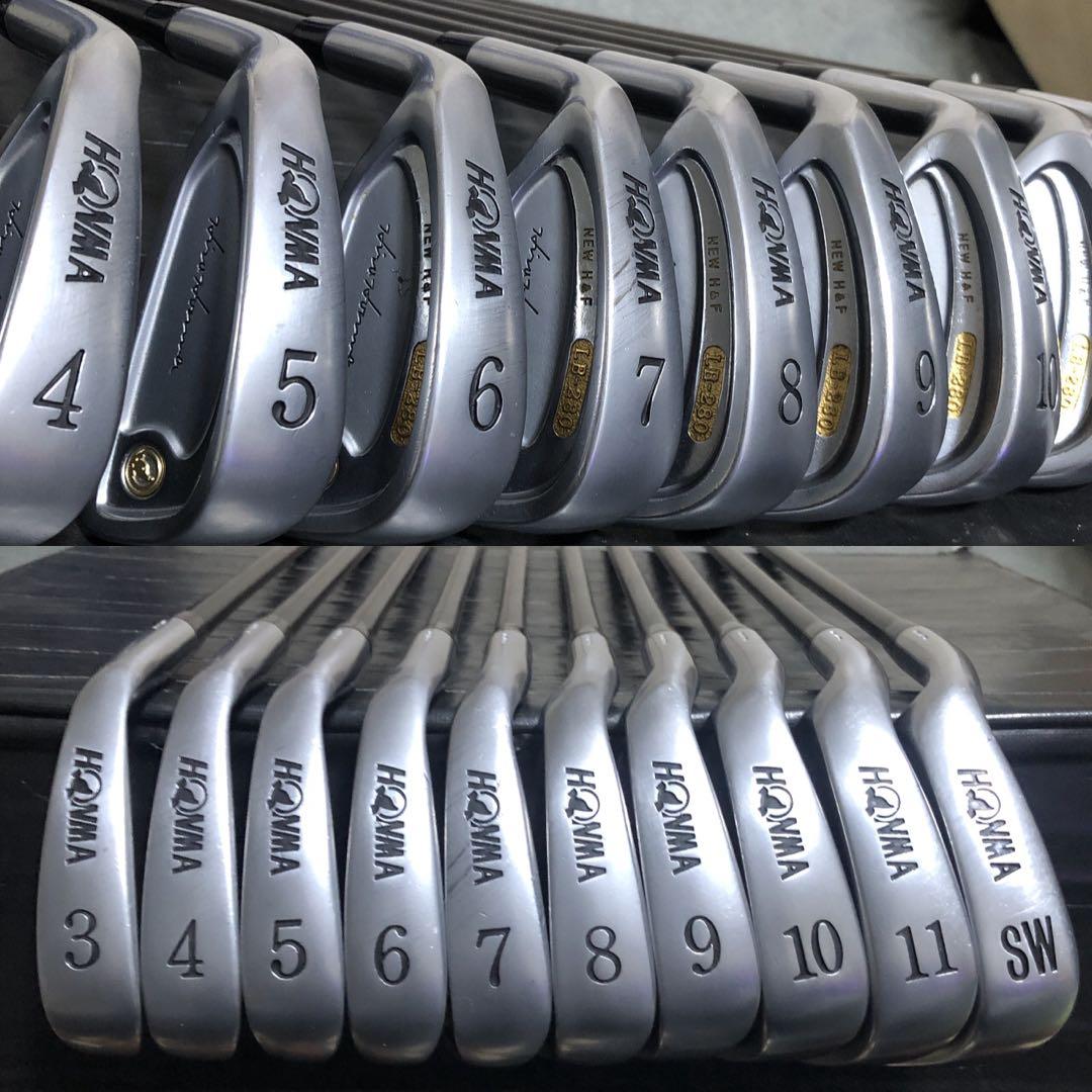 入手困難 レフティ 本間ゴルフ 豪華14本完璧なセット 憧れの高級ブランド高級品