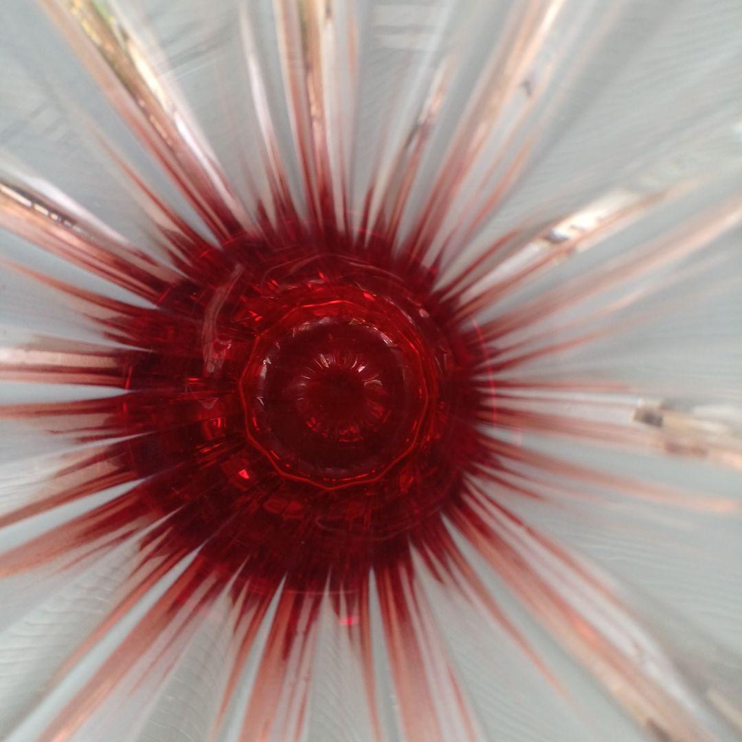 アンティーク　Nachtmann 　フラワーベース　ナハトマン　花瓶　レッド