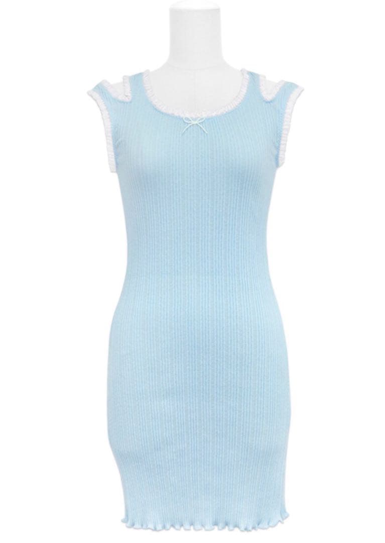 新品　Katie UNDER PRETTIES ダブルタンクワンピース　グレー