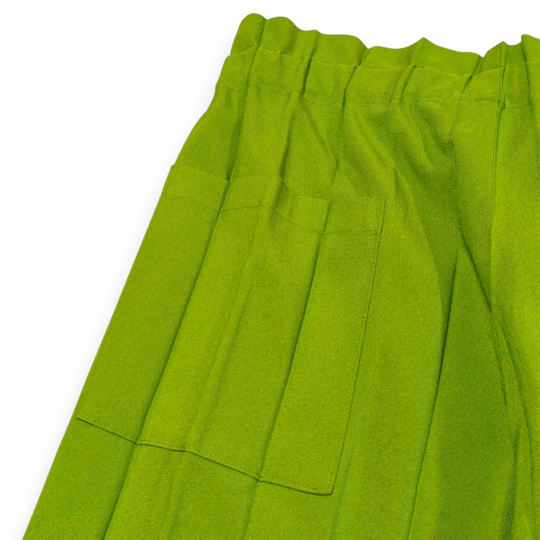 美品 me イッセイミヤケ プリーツ ワイドパンツ F ベルト調整付 ガウチョ