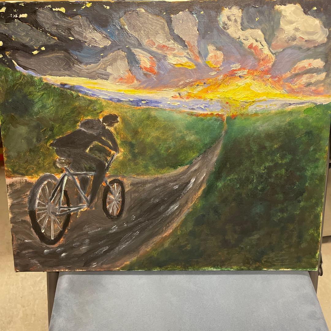 夜明けふざけ　byネモ　　 アート　油絵