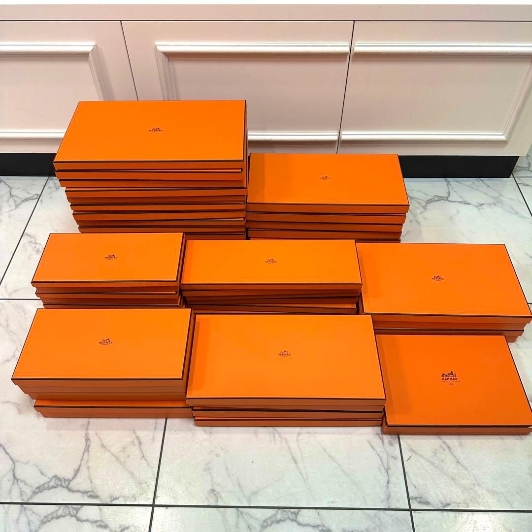 HERMES 　エルメス　オレンジ　空箱　化粧箱　43個セット