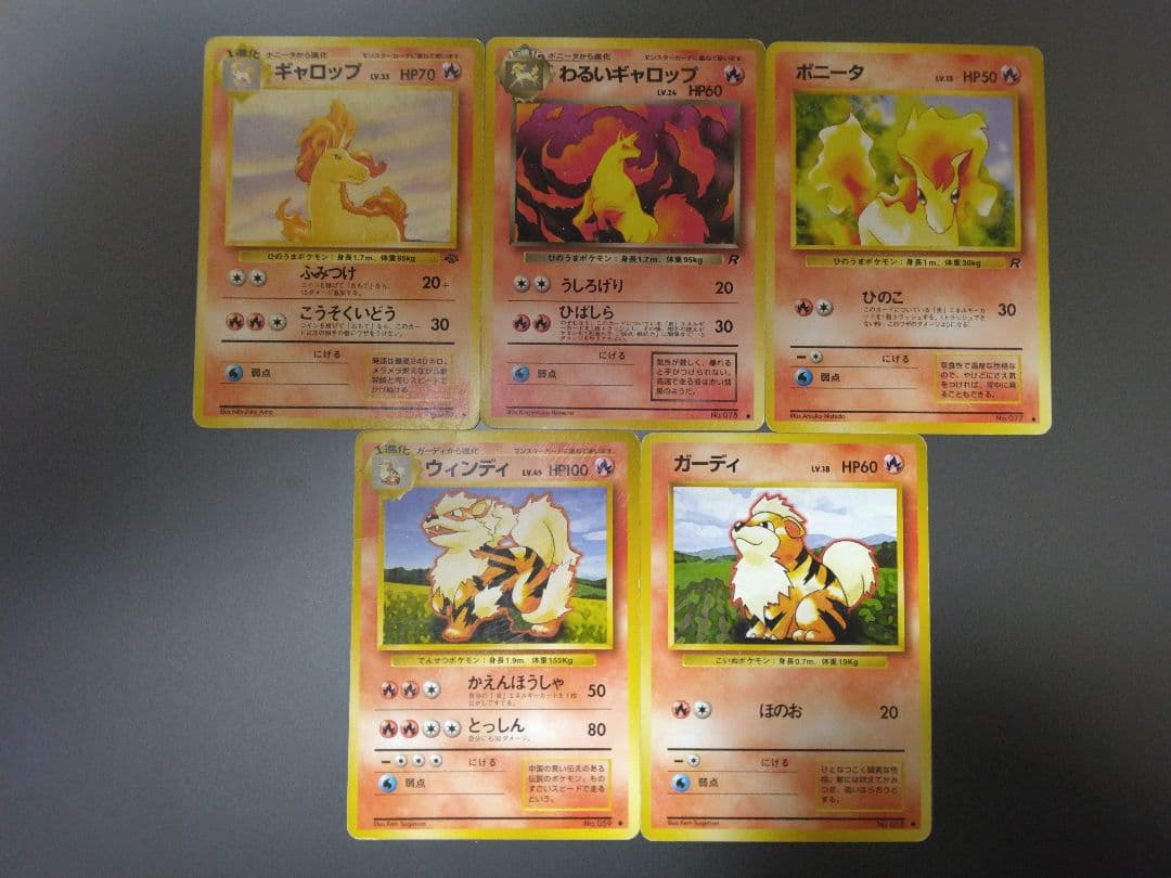 ⭐2種火ポケモン進化カードセット（火タイプ）