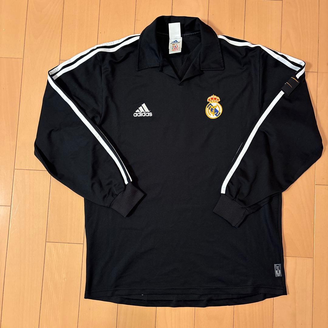 adidas製ゲームシャツ　レアル・マドリード 2001 M 100周年パッチ付