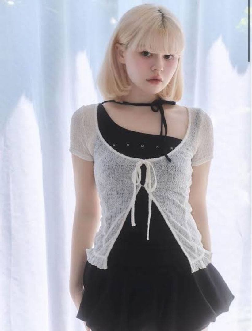 正規品Claire set tops black andmary アンドマリー