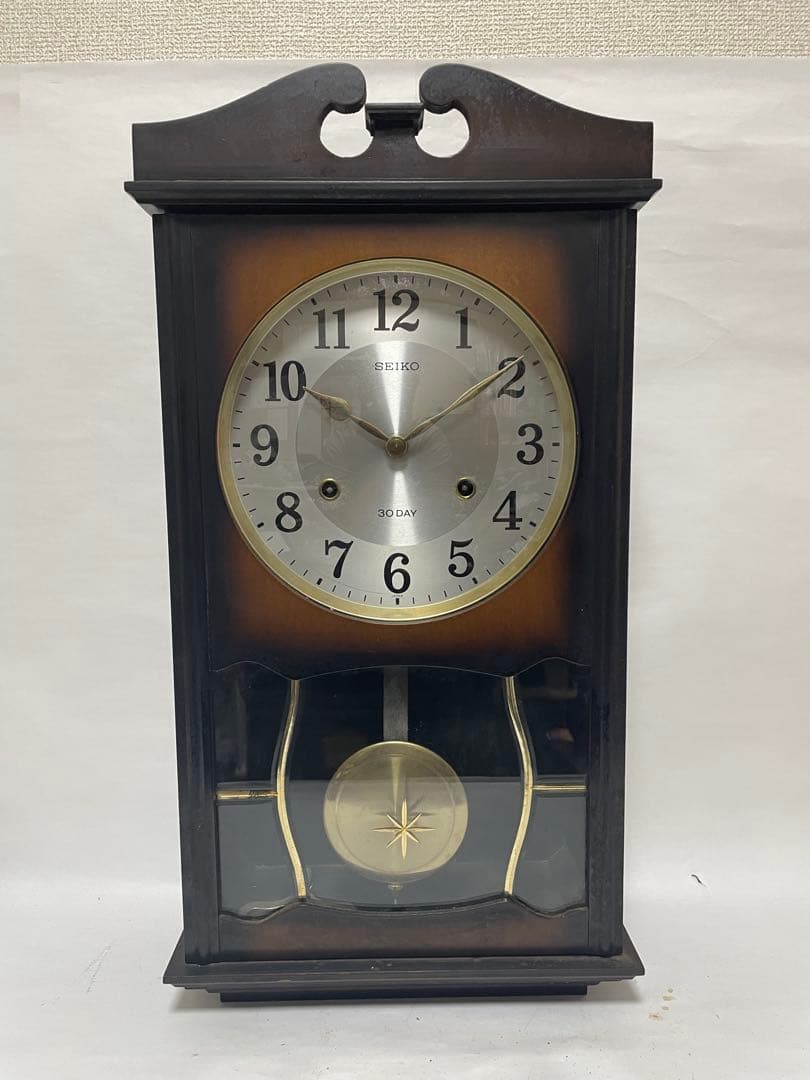 稼動品　SEIKO セイコー 4p407 振り子時計 ボンボン時計　柱時計