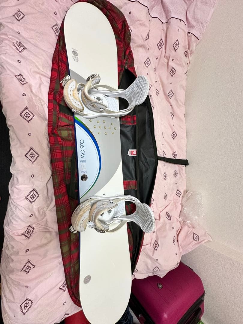 BURTON CUSTOM 154cm スノーボード 3点セット (ケース付き)