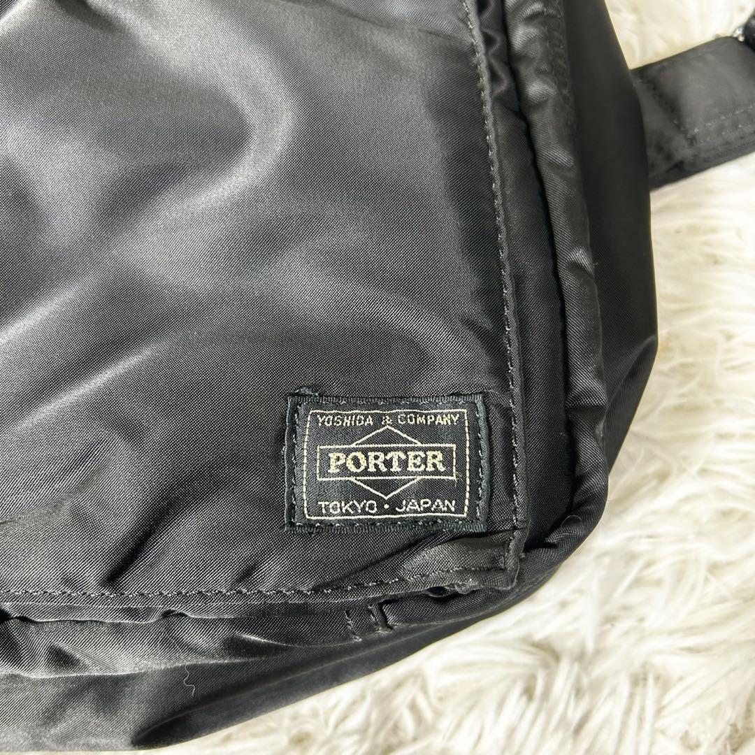 希少・未使用級✨ポーター タンカー 2層式 ショルダーバッグ 廃盤 L 黒