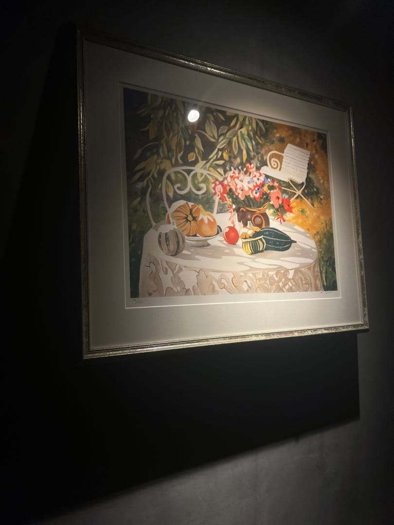 ＧＥＯＲＧＥＳ　ＢＬＯＵＩＮ　【庭のテーブル】lithograph