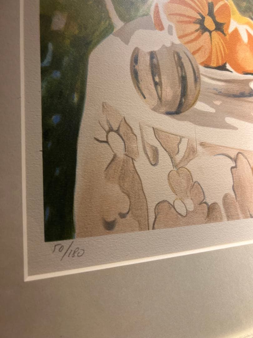 ＧＥＯＲＧＥＳ　ＢＬＯＵＩＮ　【庭のテーブル】lithograph