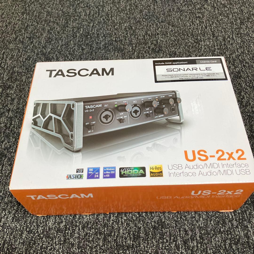 新品未使用　TASCAM US-2x2 USBオーディオインターフェース