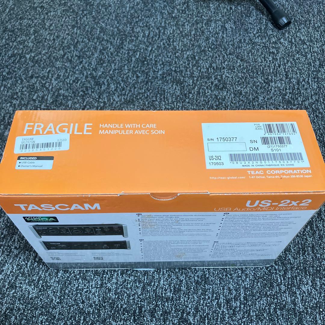 新品未使用　TASCAM US-2x2 USBオーディオインターフェース