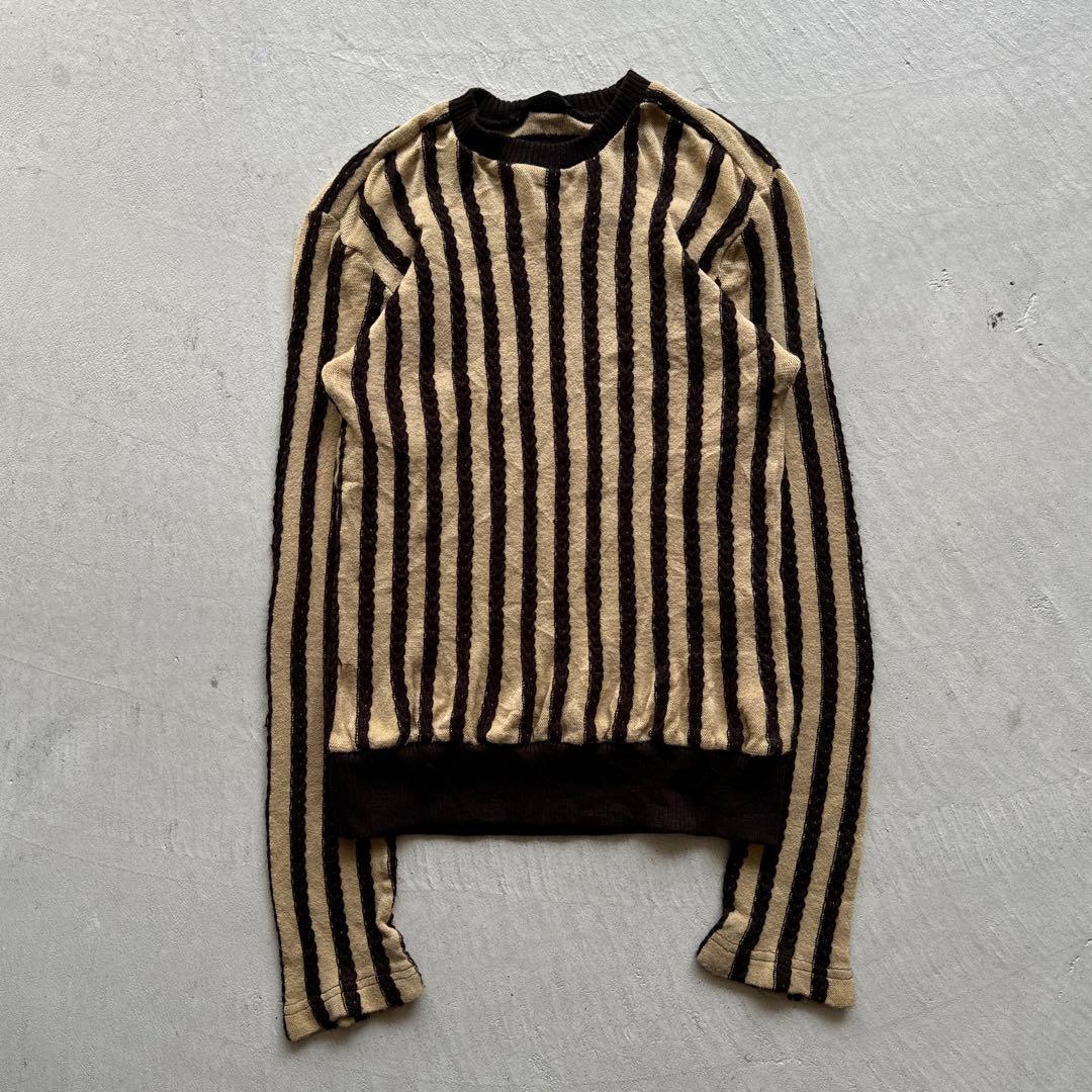 00s d&g dolce&gabbana stripe knit ストライプ