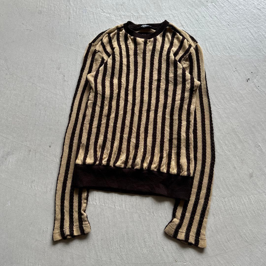 00s d&g dolce&gabbana stripe knit ストライプ
