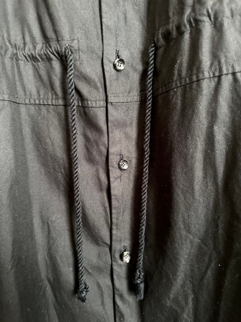 yoko sakamoto モッズコート シャツ 黒 L