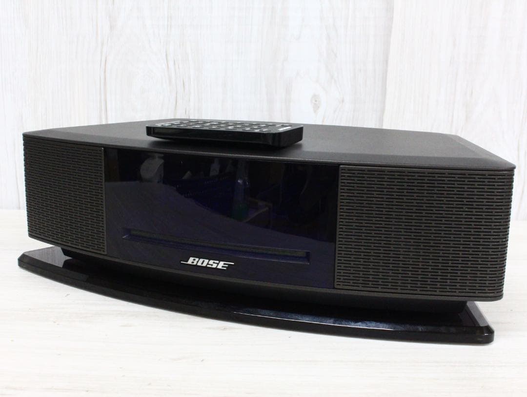 ▲BOSE WAVE ミニコンポ ブラック リモコン付き 417788-WMS