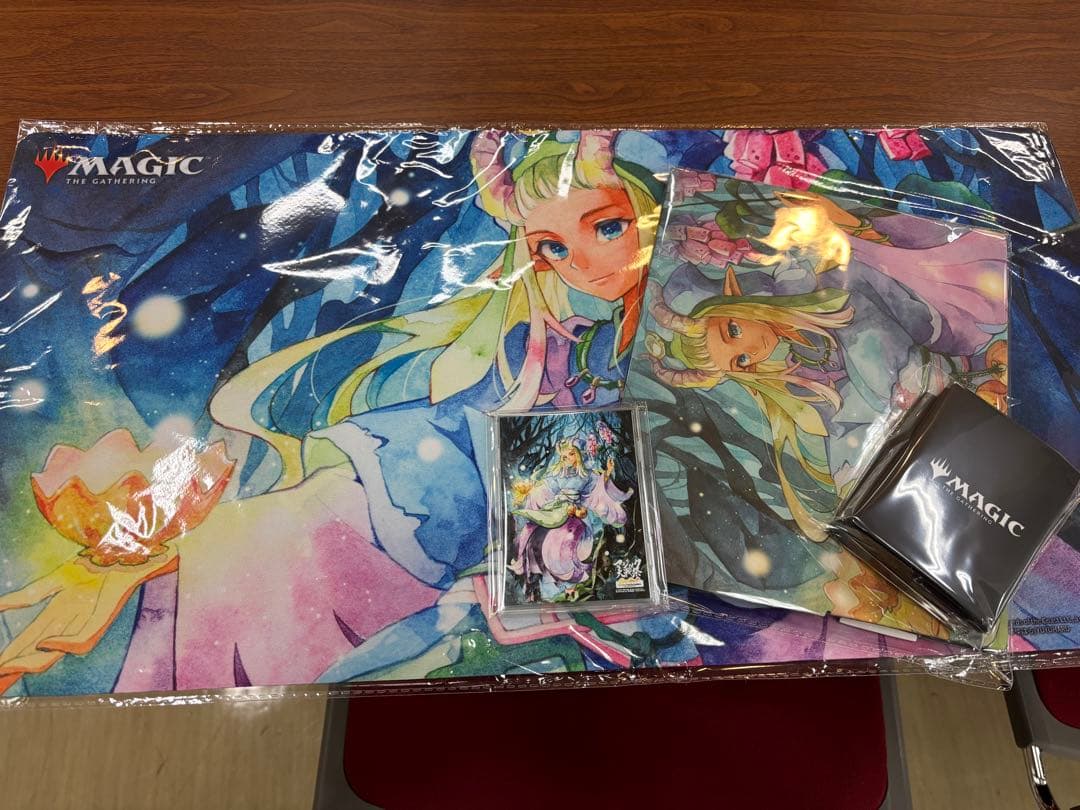 マジック大戦祭　《花を手入れする者》　プレイマット＋その他
