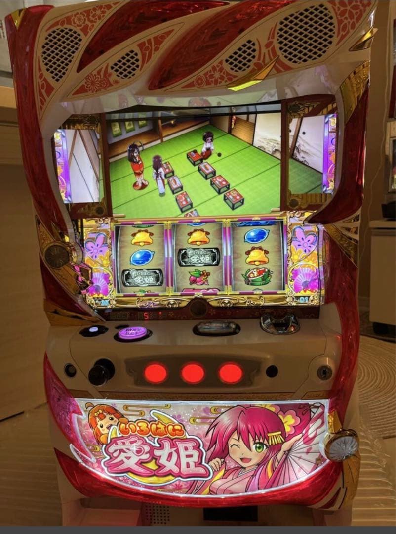 パチスロ実機 6号機 いろはに愛姫 不要機つき
