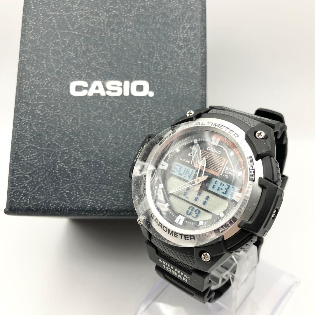 新品　カシオ スポーツギア ツインセンサー　ブラック 腕時計 メンズ　デジアナ