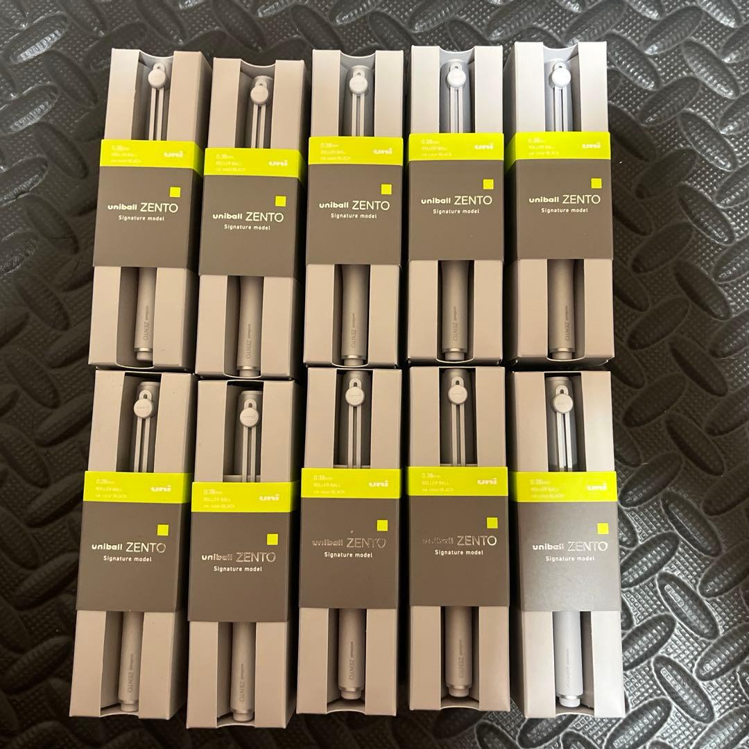 早い者勝ち　新品 　ユニボールゼント シグニチャーモデル シルバー　10個セット