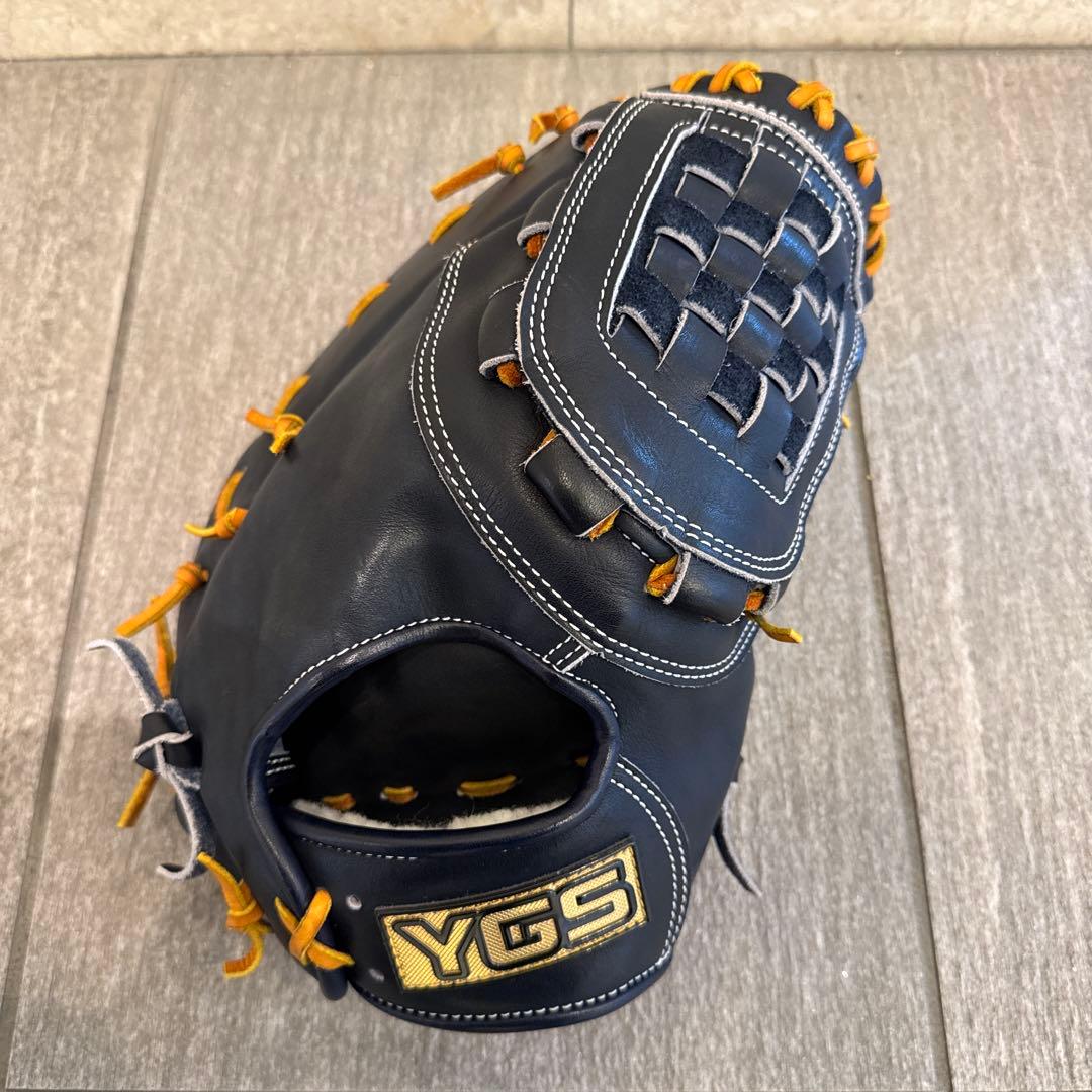 【美品】YGSプロライン硬式用　バスケットウェブファーストミット　ブラック×タン