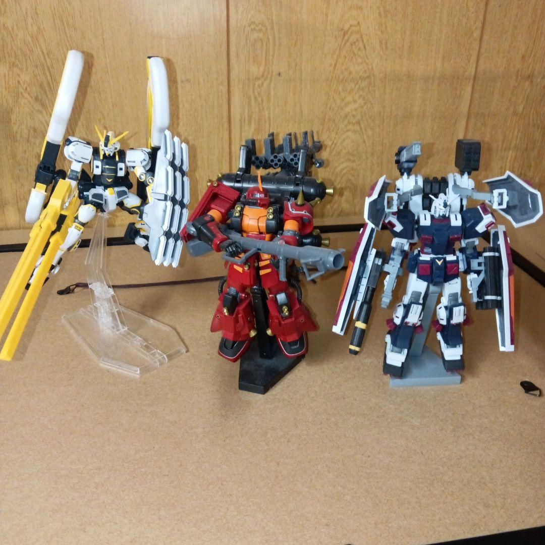 ヨ*！様 ガンプラ　HG サンダーボルト　組み立て済み　3体セットまとめ売り　ジ