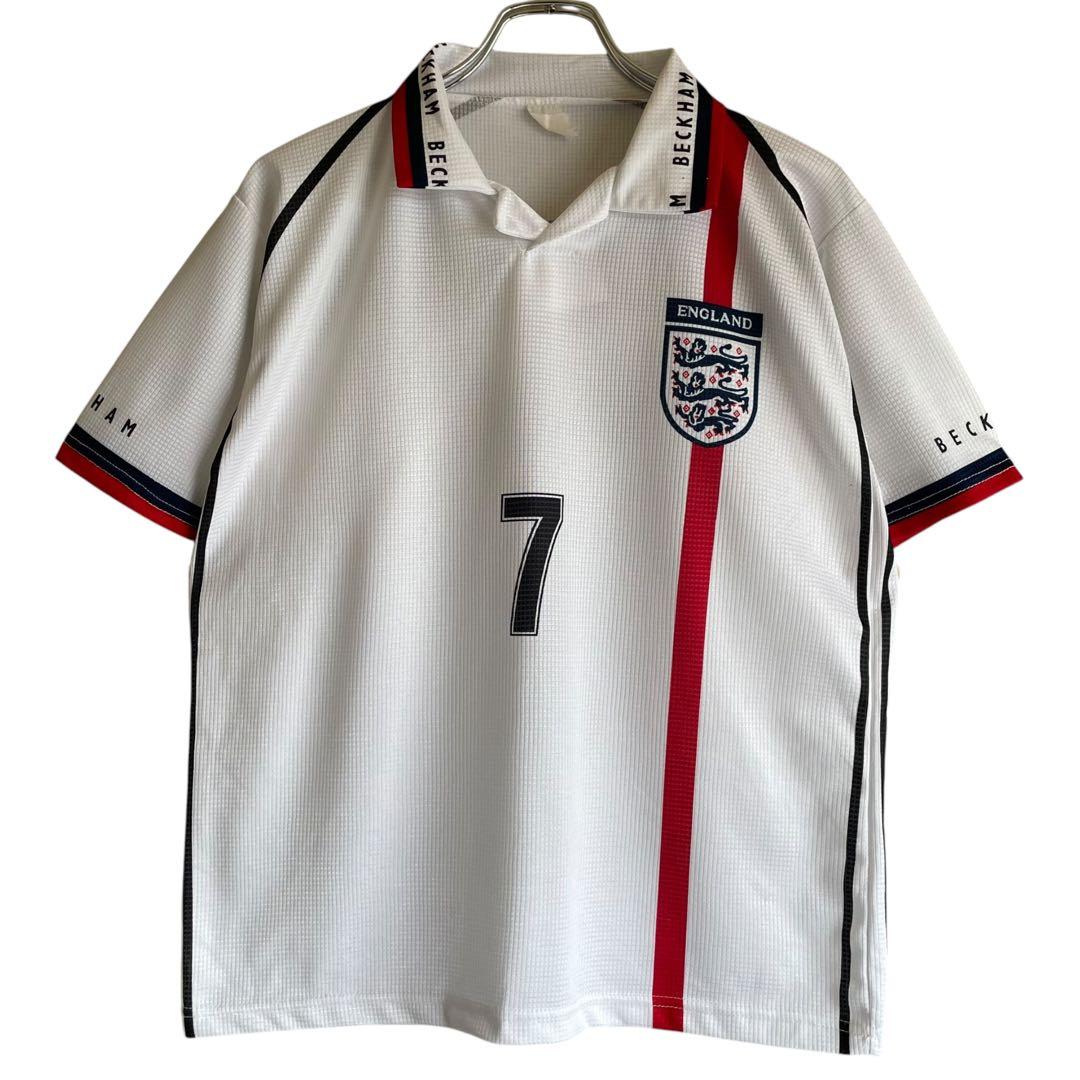 イタリア製 02年 ワールドカップ イングランド代表 ベッカム ユニフォーム 白