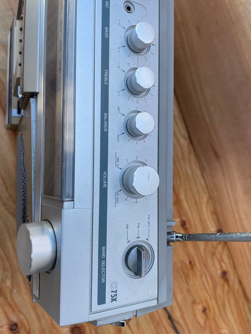 【ジャンク】AIWA CS75X アイワ ステレオラジオカセットレコーダー