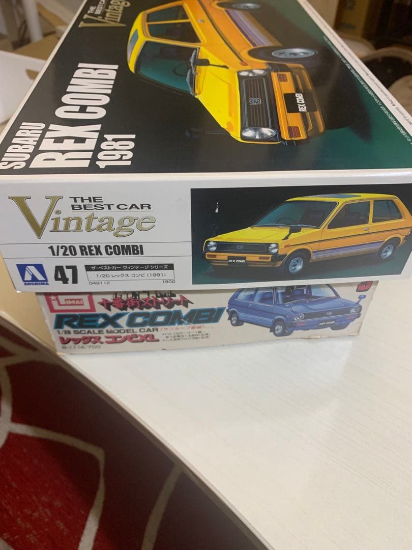【未組み立て2個】SUBARU REX COMBI プラモデル レックス　現状品