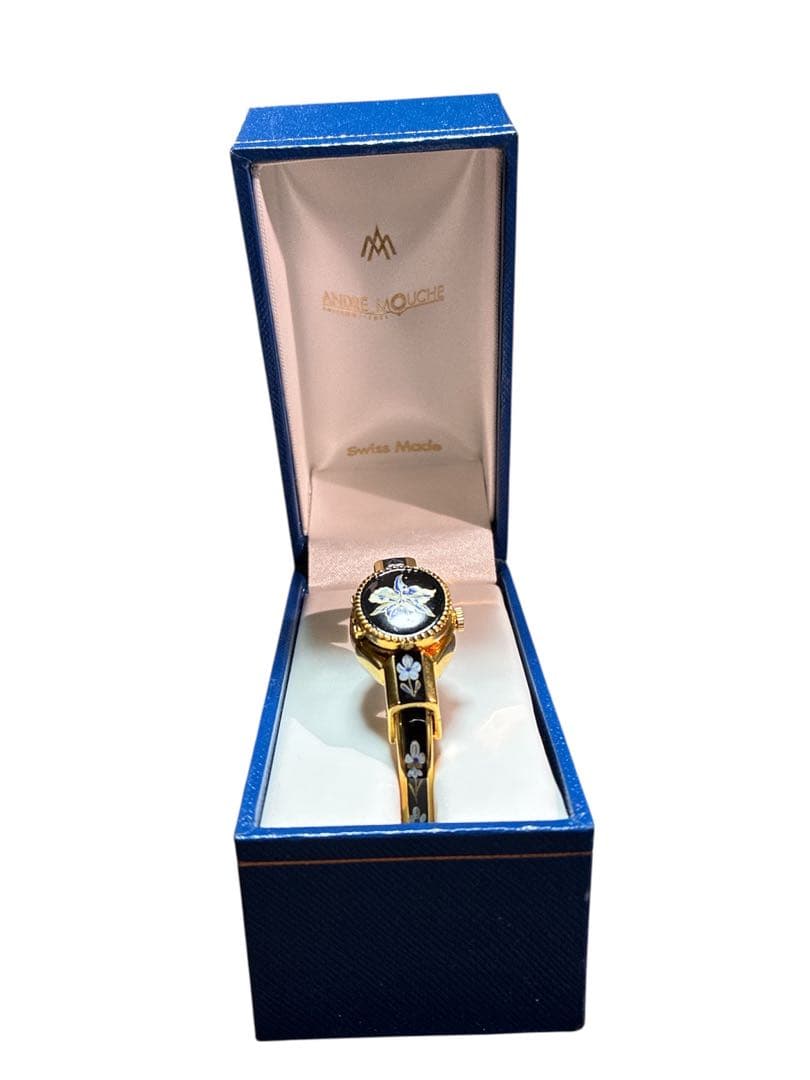 ANDRE MOUCHEレディース 時計 ゴールド ブラック