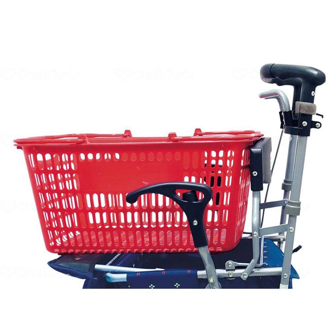 新品同様　シルバーカーデュオST 買い物カート　手押し車　花柄　折り畳み