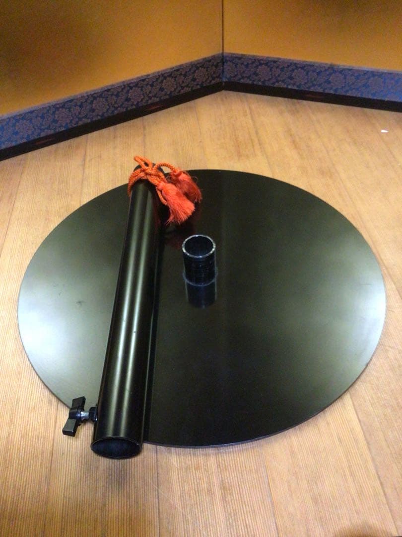 野点傘立て 鉄製 分解式 裏側フェルト貼り