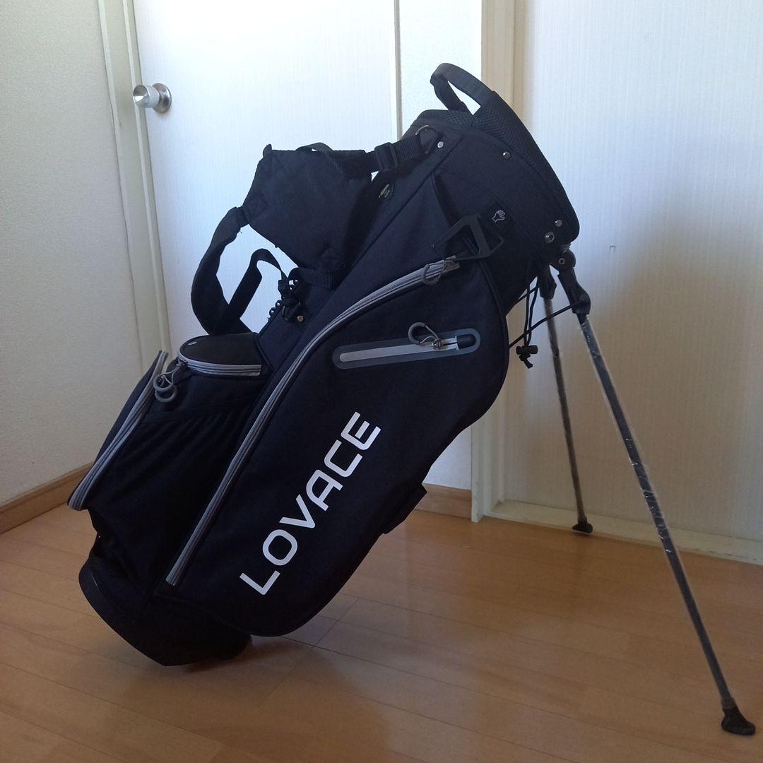 【新品未使用】LOVACE　14分割　スタンドキャディバッグ　ブラック