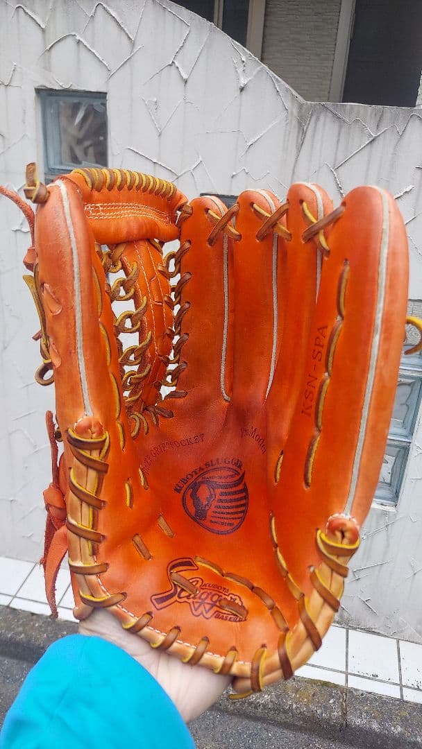 ポ*ロ様 久保田スラッガー　軟式グローブ 　外野用　オレンジ