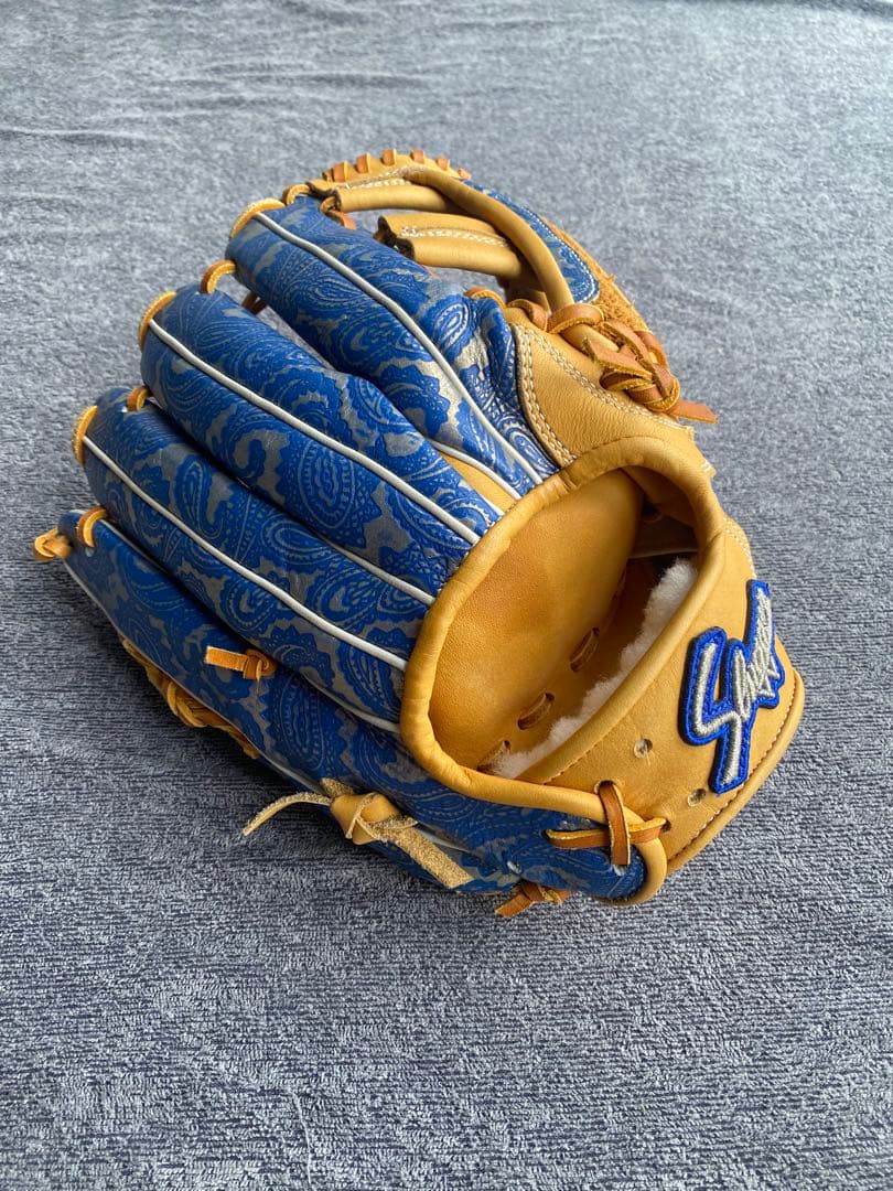 Slogger 軟式用グローブ AS2019 青/黄色