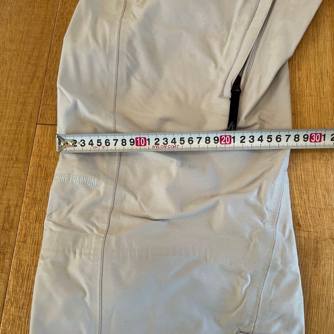 【希少】VOLCOM スノーボードパンツ ライトグレー　L