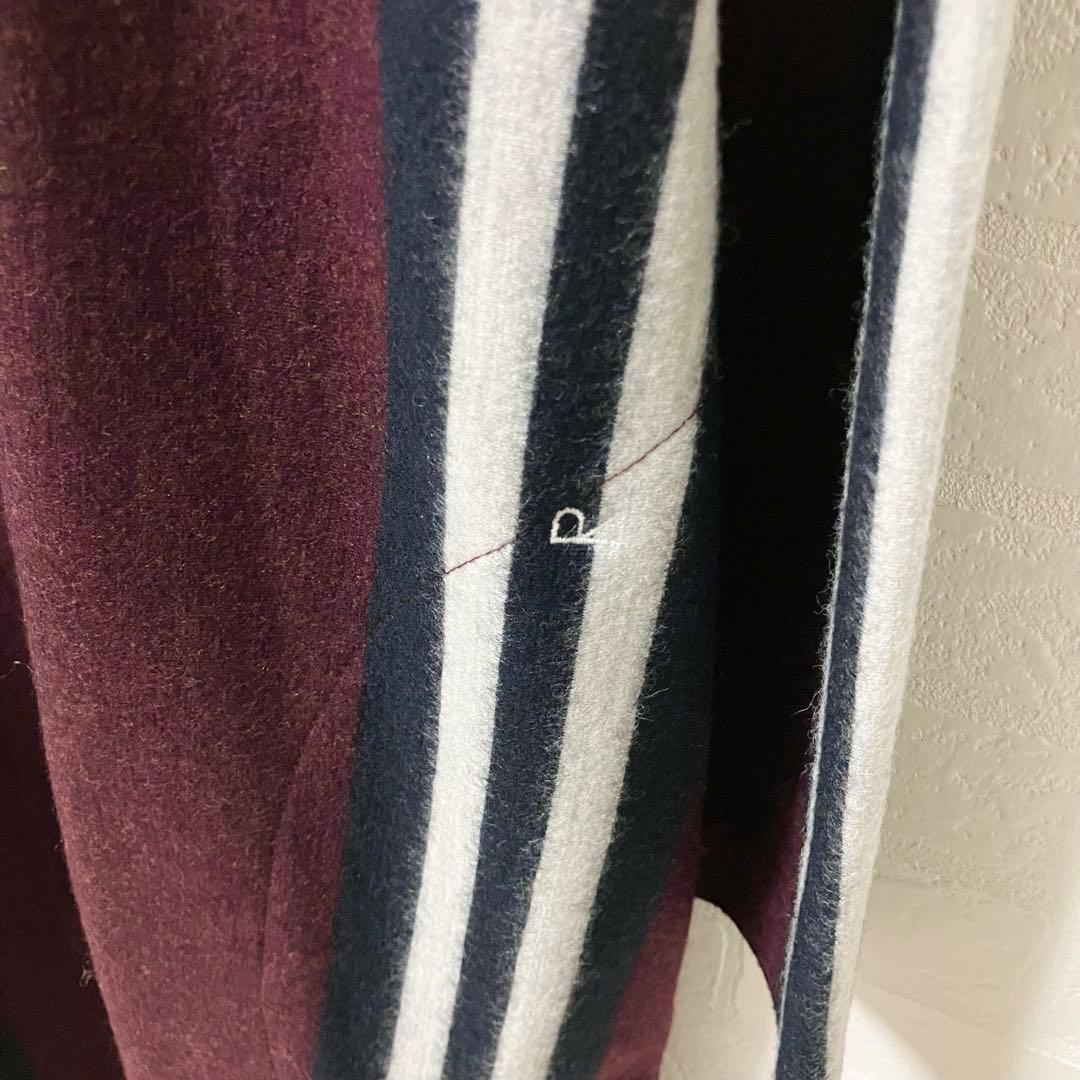 45R 45rpm ロングワンピース　0 ウール　ボルドー　バーガンディ