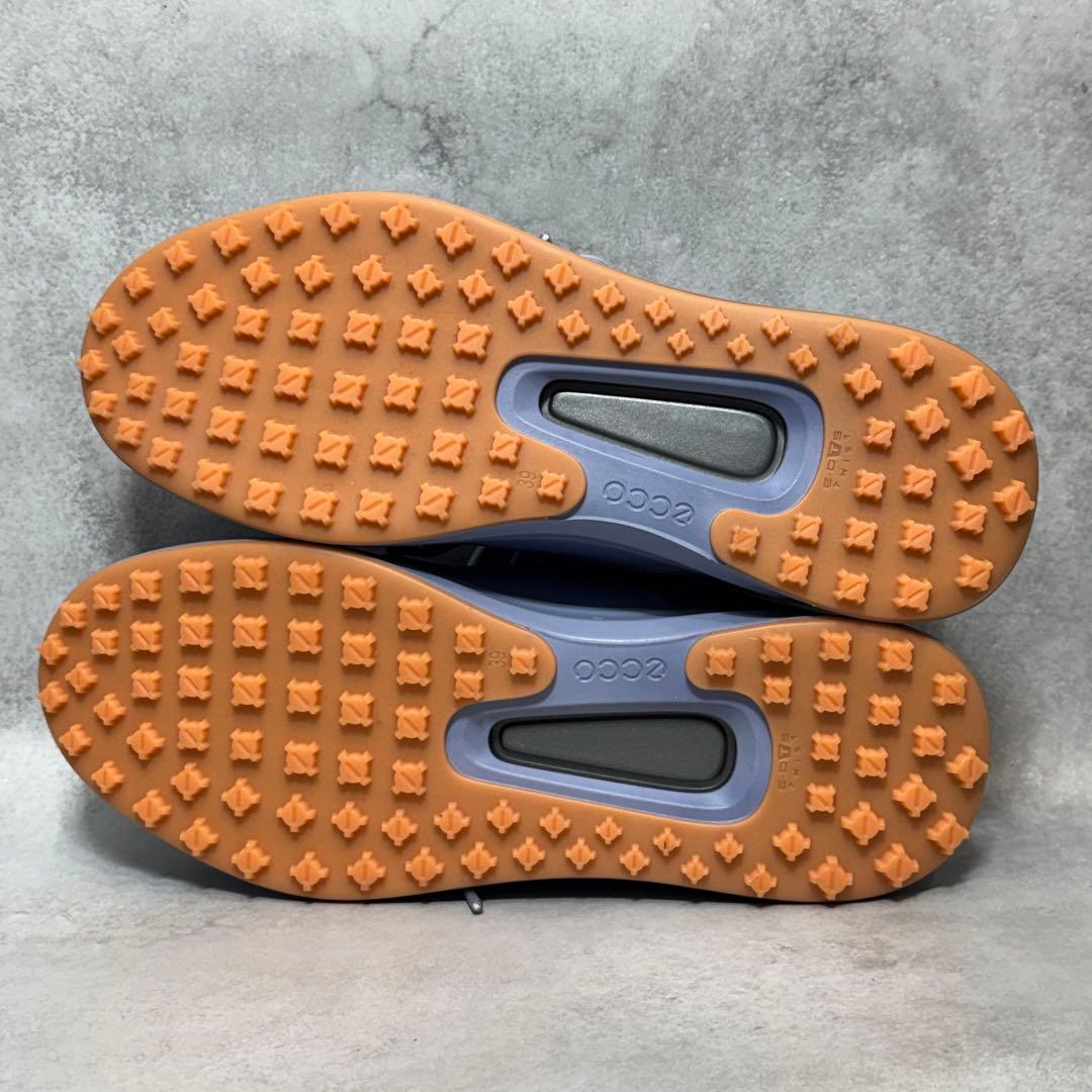 【新品】ECCO GOLF ラベンダー ゴルフシューズ スパイク 24.5cm