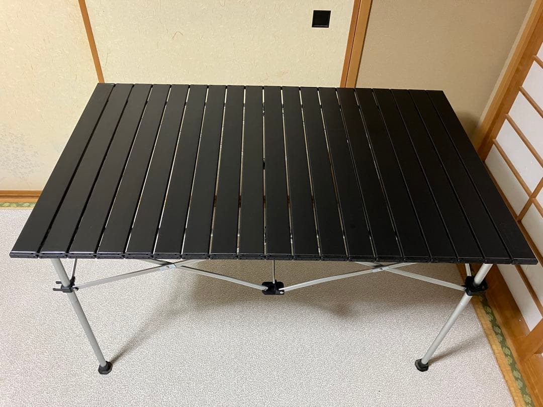 【変更価格】Coleman イージーロール2ステージテーブル　110ブラック