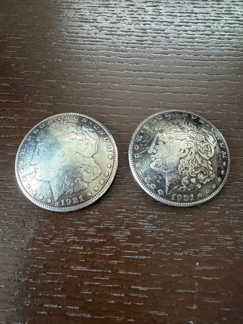 コンチョ　1921年　モルガン　US1ドル　ネジ式