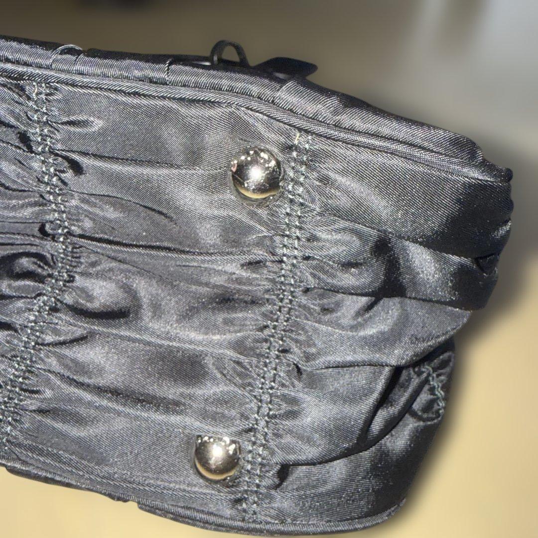 PRADA 2WAYナイロンバッグ 黒 ギャザー