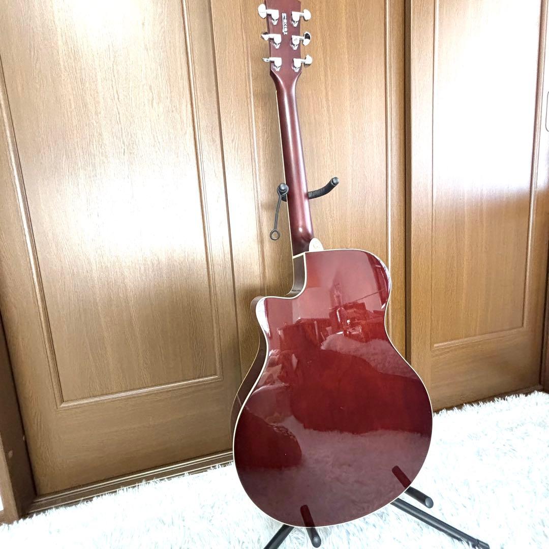 ✨美品✨YAMAHA APX600 FM AM エレアコ ヤマハ　虎杢　ケース付