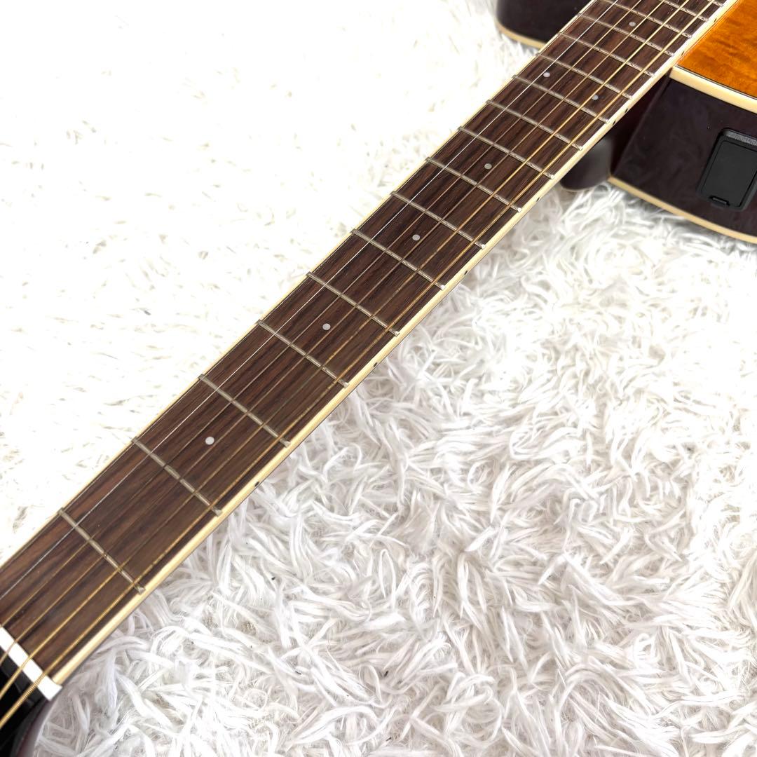 ✨美品✨YAMAHA APX600 FM AM エレアコ ヤマハ　虎杢　ケース付