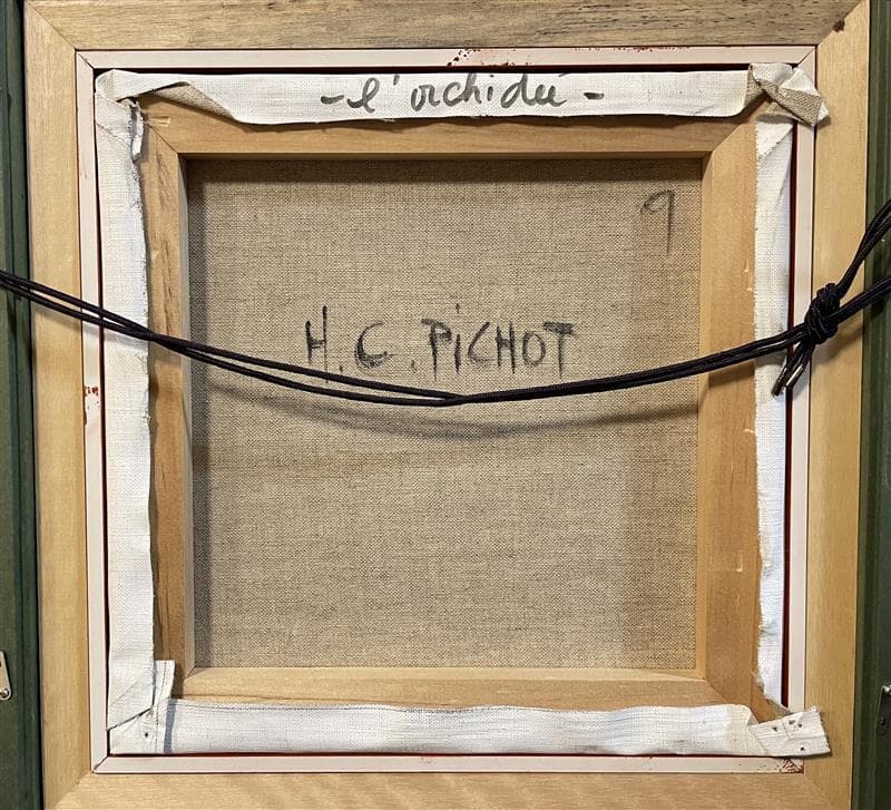 「真作」ピジョット「ラン」静物画　油彩画　額装　サイン有り