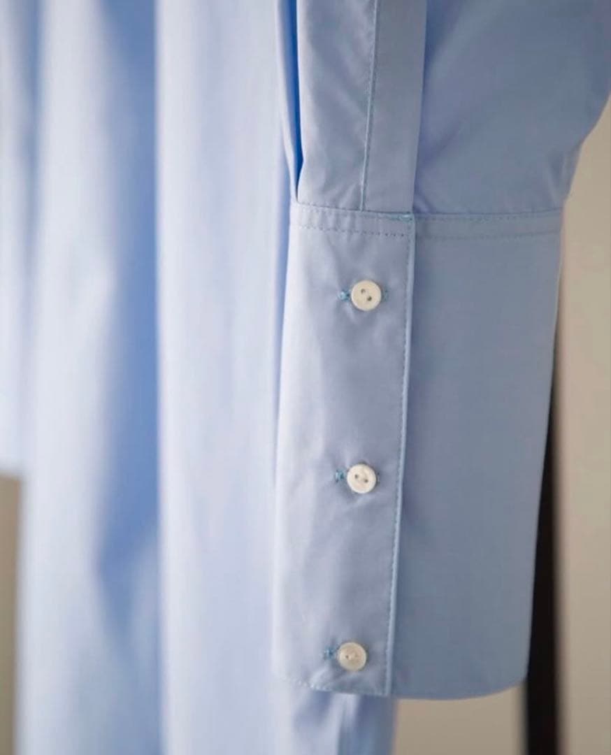 Herato ヘルト/loin. ロワン　ロングシャツ　ブルー　井川遥