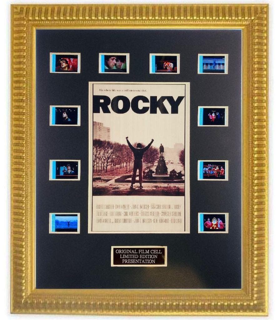 ロッキー 35mm映画フィルム 新品額装 シルヴェスタースタローン ★ROCKY
